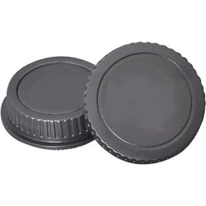 DutchOptics Body Cap + Rear Lens Cap Set voor Nikon Camera's