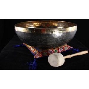 Klankschaal Ishana zwart/goud - 29 cm - 2400-2550 g