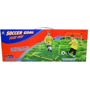 JollyOutside - Voetbaldoel Set - Voetbal Goal - Kleine Mini Doeltjes - Voetbalgoal Doelen - Hockey Goal - 2 Stuks