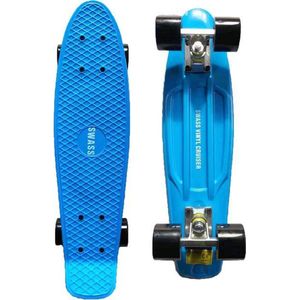 SWASS Vinyl Cruiser - Skateboard Retro - Blauw/Zwart