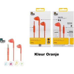 BeHello Oordopjes met afstandsbediening 3.5mm - Rood