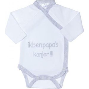 Petit Villain - Romper - Wit - 100% Katoen - Met Drukknoopjes