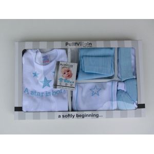 Petit Villain Wit/Blauw 'A Star Is Born' 5-delige Babyset