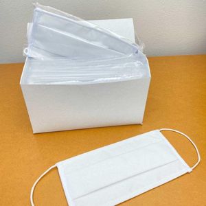 10 Mondkapjes - 3-laags Wasbaar - Wit