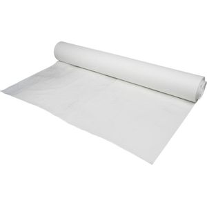 Bauffolie type 200 4m x 50m (100m²) transparant - extra sterk bouwzeil - waterdichte afdekfolie rol - scheurvaste dekfolie - plastic folie voor binnen en buiten