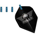 Bull's Flightprotectors Aluminium Blue 3pcs