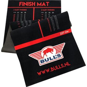 XQMax Carpet Dartmat Black Red Logo 80 x 237 - Dartshop Zaanstad