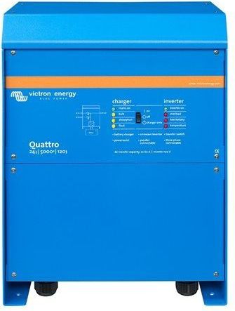 Victron Energy - Quattro 12/5000/200-100/100 - Batterijlader - Blauw - 120V