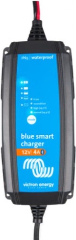 Victron Energy - Blue Smart P65s - Acculader - Zwart - Lichtblauw - 12V - 4A - CEE