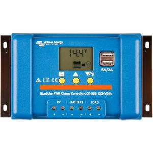 Victron BlueSolar PWM 12/24V-20A LCD&USB - SCC010020050