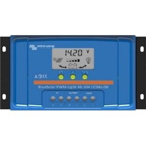 Victron Energy Blue-Solar PWM-LCD&USB Laadregelaar voor zonne-energie PWM 12 V, 24 V 30 A