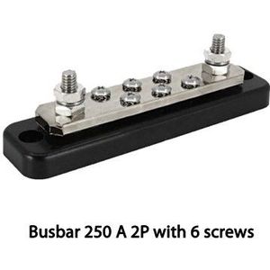 Victron Busbar 250A 2P met ABS kap 12 Schroeven - VBB125021220