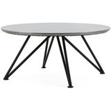 Furnilux - Salontafel - Geborsteld zilver aluminium 92 x 92 cm