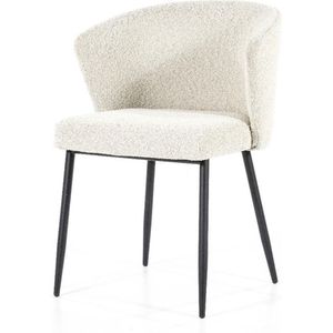 Moderne – Eetkamerstoel - Beige – Bouclé - Kuipzitting - Santos