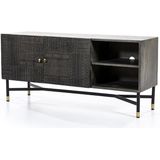 TV-meubel Isa - donker grijs - 130cm