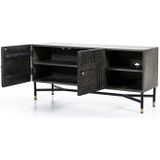 TV-meubel Isa - donker grijs - 130cm