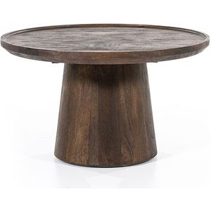 Salontafel Ron Rond Mangohout 66 cm - Bruin | Eleonora