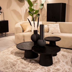 Eleonora - Salontafel Ron - Zwart - Mangohout