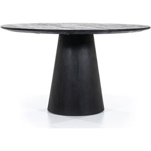 Eettafel Aron rond 130 - zwart