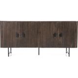 Eleonora Dressoir Remi Mangohout Bruin 4-deurs - Metaal/Mangohout - 80x170cm