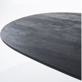 Eettafel Aron ovaal 250x110 - zwart