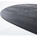 Eettafel Aron ovaal 300x110 - zwart