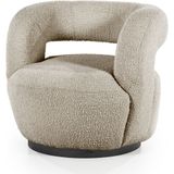 Eleonora Fauteuil Sharon Zand Spark Zand - Stof/Metaal