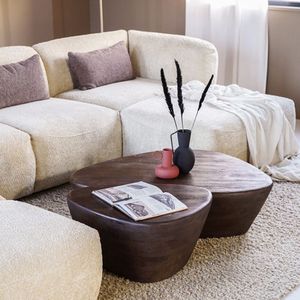 Eleonora Salontafel Mila Bruin 107x78x30