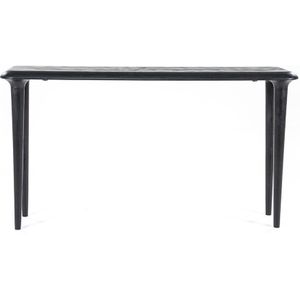 Eleonora Sidetable Jiska 140x40cmZwart - Mangohout - 40x140x75cm