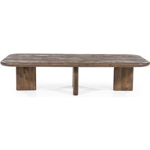 Eleonora Salontafel Fynn 150x70x35 Bruin - Mangohout - 150x70x35cm