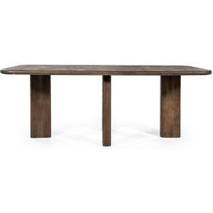 Eleonora Eettafel Fynn 200x100x75 Bruin - Mangohout - 200x100x75cm