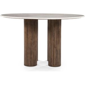 Xavi - Eettafel - Ronde Vorm - Marmer - Diameter 130 cm