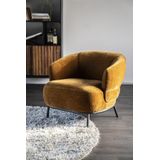 Eleonora Fauteuil David Mosterd Safari Mosterd - Polyester