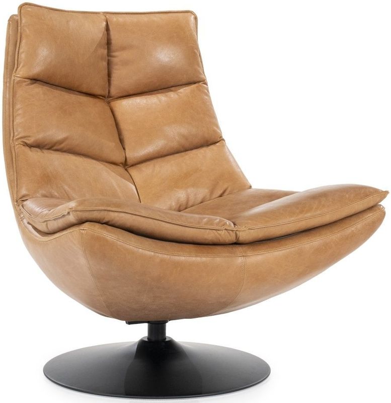 Fauteuil Sven - cognac boho leder