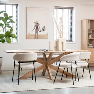 Eettafel Nikki 200x100 - naturel