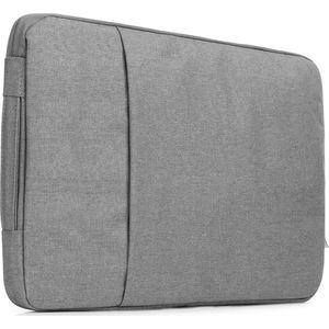 Mobigear Laptophoes geschikt voor Laptop | Mobigear Denim Zipper Sleeve 12 inch Laptop hoes - Grijs