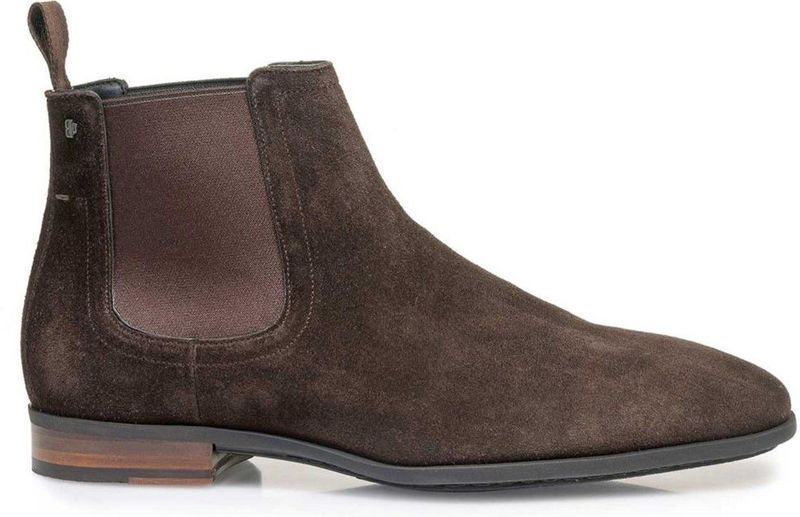 Floris van Bommel nette boots bruin effen