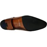 Floris van Bommel - Nette Schoenen - Kaneel Bruin - Effen Leer - Met Gesp