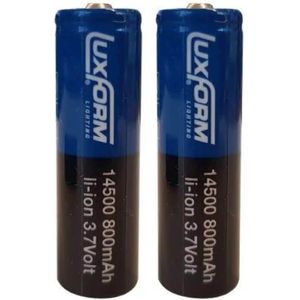 Luxform - 2X Solar Batterij - 14500 Li-Ion 3.7V - Oplaadbaar
