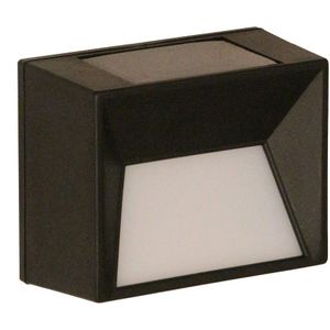 Luxform - Maryland - Solar Wandlamp - Zwart - Kunststof - 15 Lumen