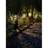 Luxform - Hybrid Intelligent Solar Tuinlamp - Grijs - Aluminium - 20 Lumen