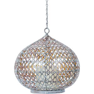 Luxform Edessa - Tuinlamp - oplaadbare USB LED lamp - Brons - Zilver