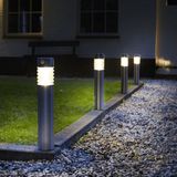 Tuinlamp Luxform Solar Hybrid Intelligent Arizona Stainless Steel 100 Lumen