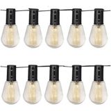 Luxform - Solar Lichtsnoer met 10 lampjes - Alicante - feestverlichting - werkend op zonne-energie
