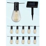 Luxform - Solar Lichtsnoer met 10 lampjes - Alicante - feestverlichting - werkend op zonne-energie