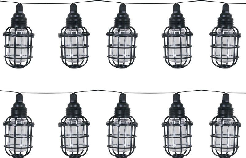 Luxform Tuinlichtsnoer Corsica Solar LED Transparant en Zwart