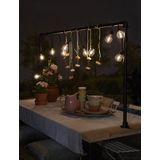 Luxform - Lichtsnoer Tahiti - met 10 warm witte LED lampjes - koppelbaar - geschikt voor buiten