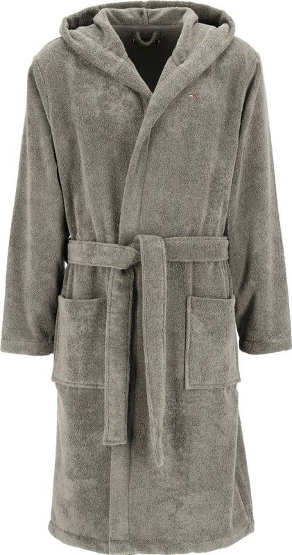 Tommy Hilfiger - 2S87905573 - Badjas - Marineblauw - Katoen - Met Capuchon