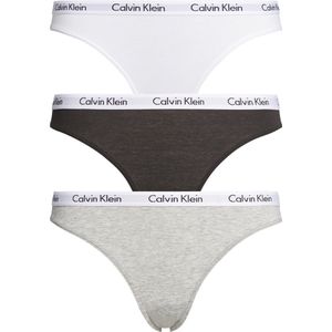 Calvin Klein 3-pack Bikini Slips dames - Lage dames mini slips - Katoen  - Wit