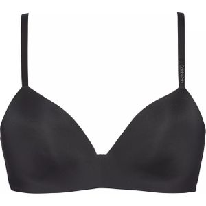 Calvin Klein dames Form lightly lined demi bra, T-shirt BH, zwart